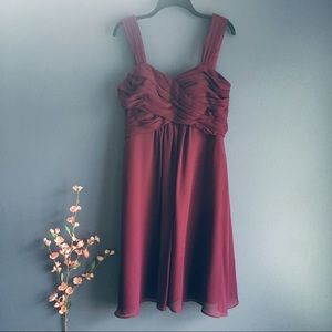 Bill Levkoff Chiffon Bridesmaid Dress